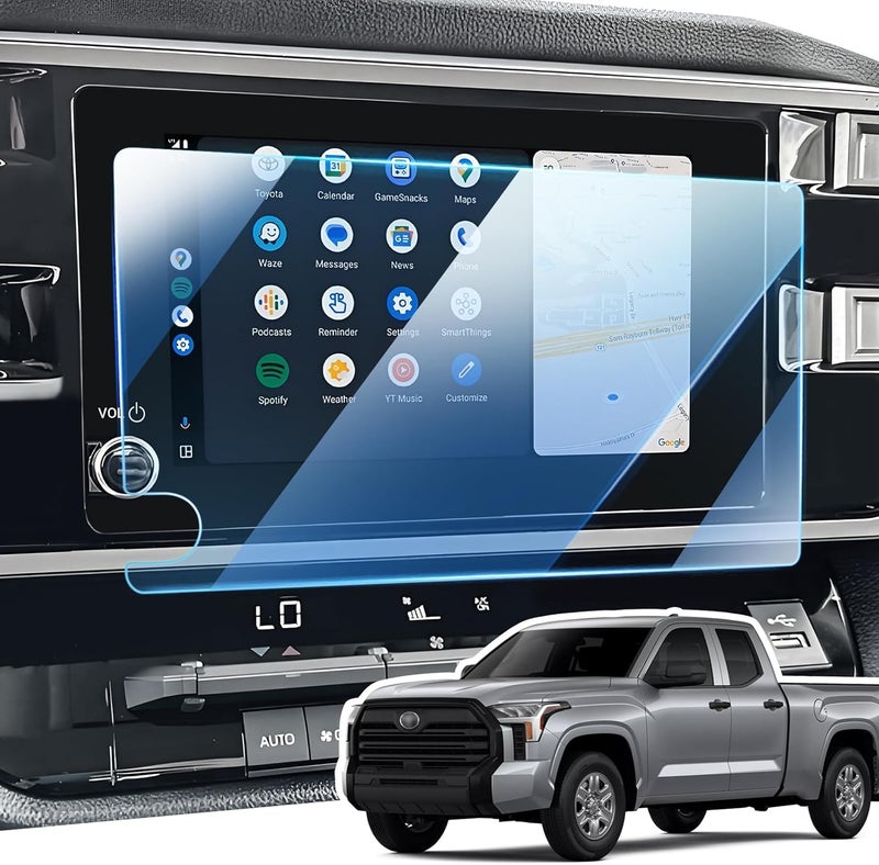 LANGBEAN 8-Inch Screen Protector for 2026 2025-2023 Toyota Tundra & Sequoia (SR/SR5) Infotainment Touchscreen, 9H Tempered Glass/Anti-Fingerprint 2025 2026 Toyota Tundra & Sequoia Accessories - Image 1